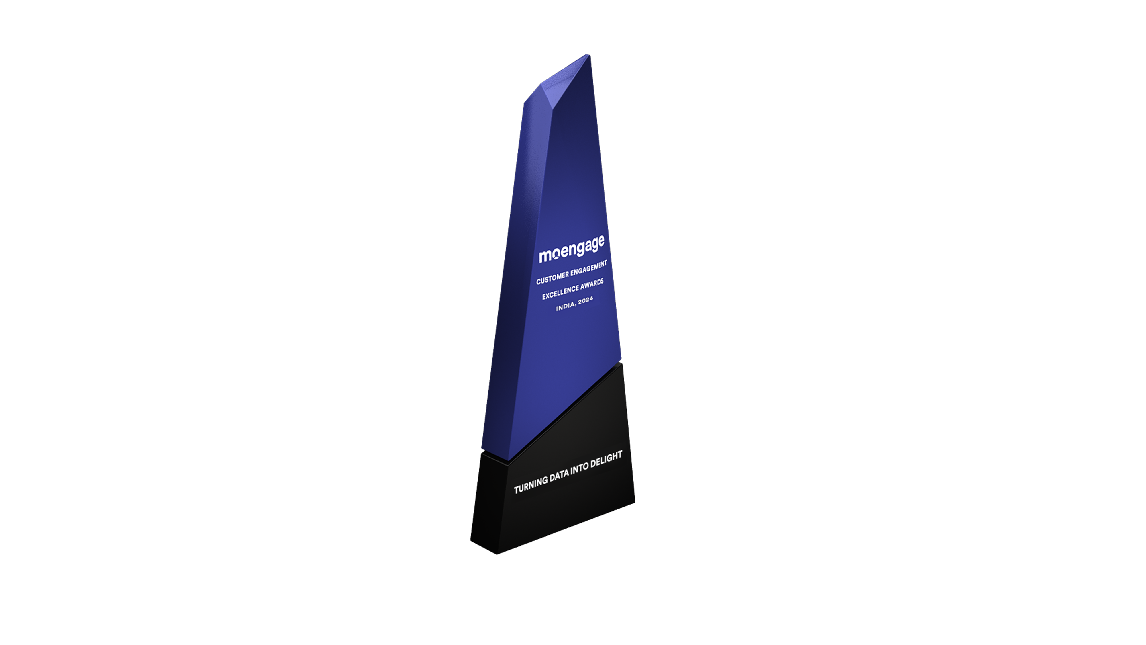 Moengage India_Trophy_Turning Data Into Delight@2x