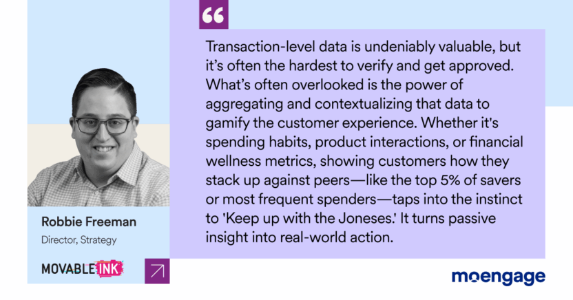 Quote from Robbie Freeman, Director - Strategy at Movable Ink