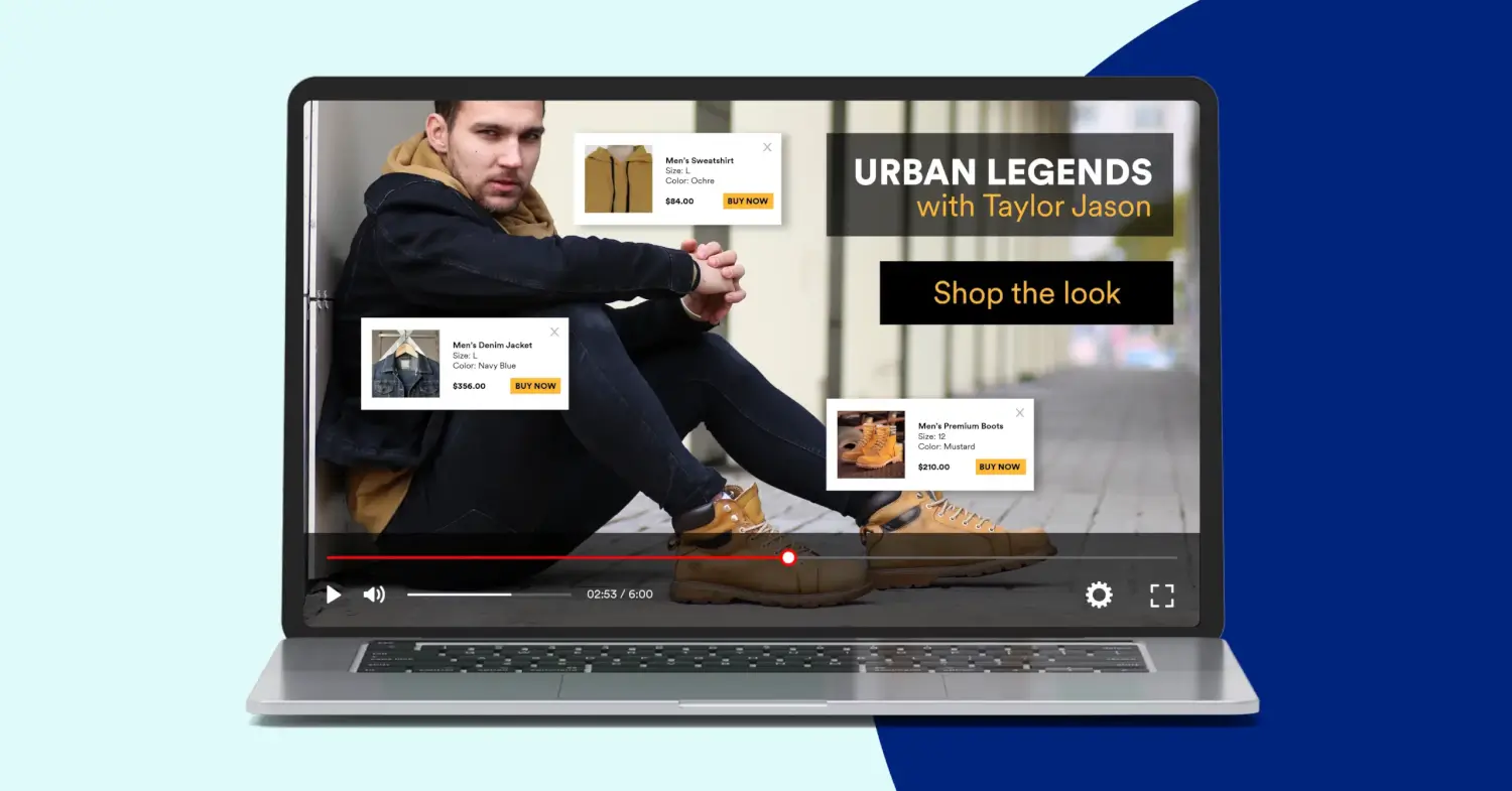 Shoppable video content