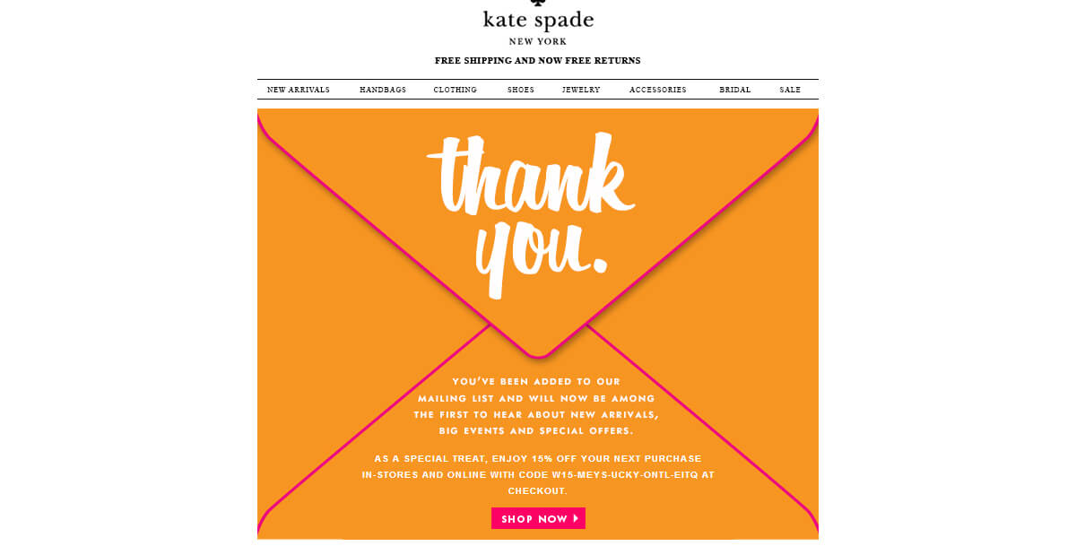 kate spade's welcome & onboarding 