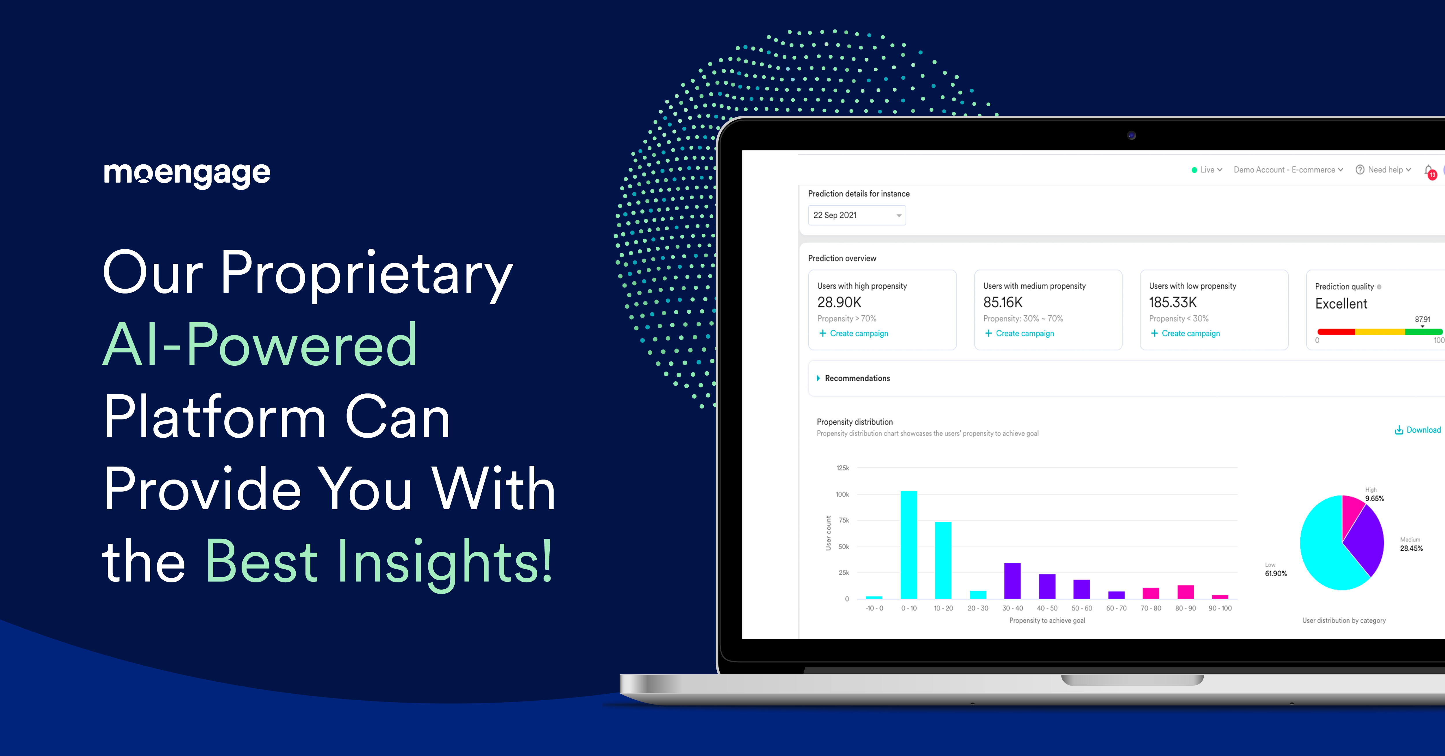 Personalize customer journey across all types of funnel and truly engage with your customers. Analyze what can be better and let us recommend the best inisghts.