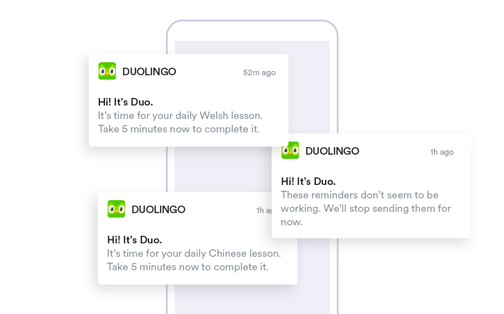 Duolingo's Automated Re-Engagement Notifications