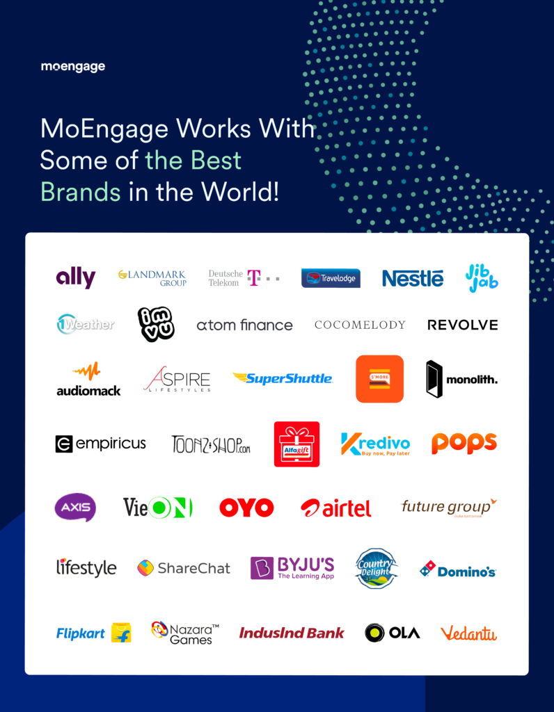 MoEngage has helped multiple brand personalize their marketing strategy based on user behavior. 