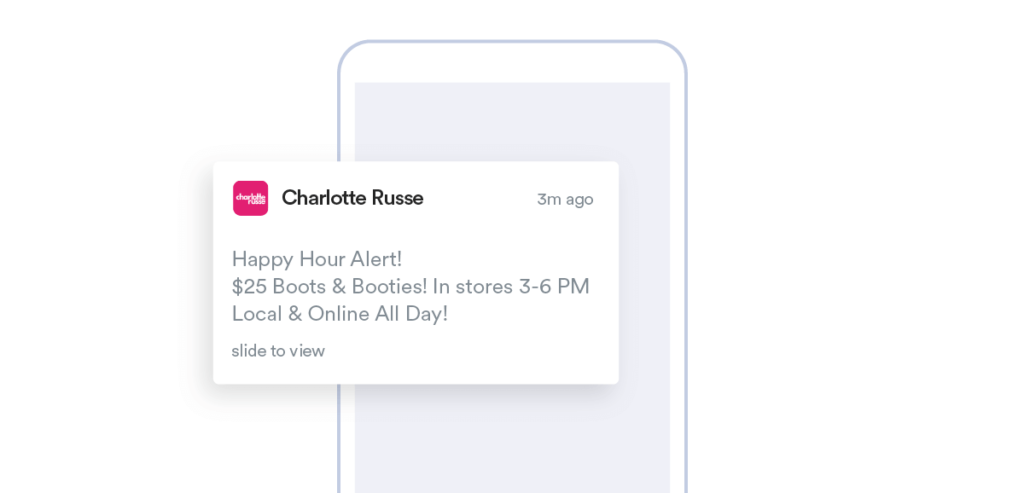 Time Zone-based Notification by Charlotte Russe