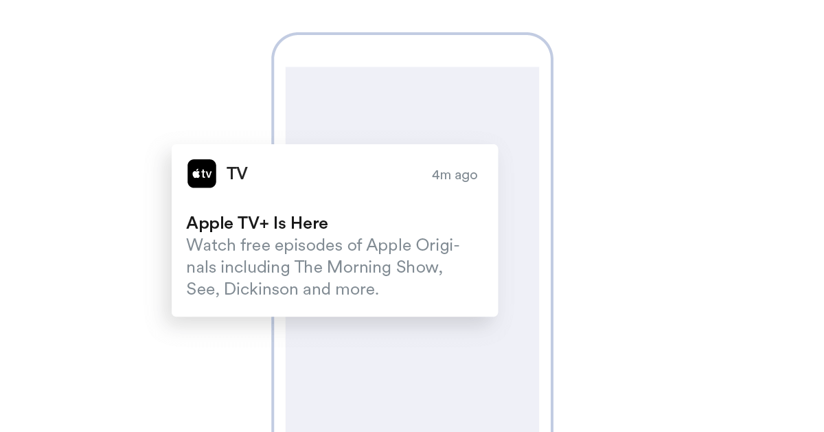 Apple TV+ recurring notification 