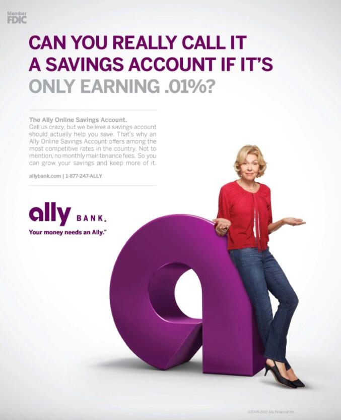 Promotion message created by Ally Bank using omnichannel messaging API