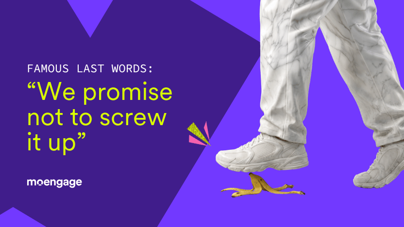 Famous last words: “We promise not to screw it up”