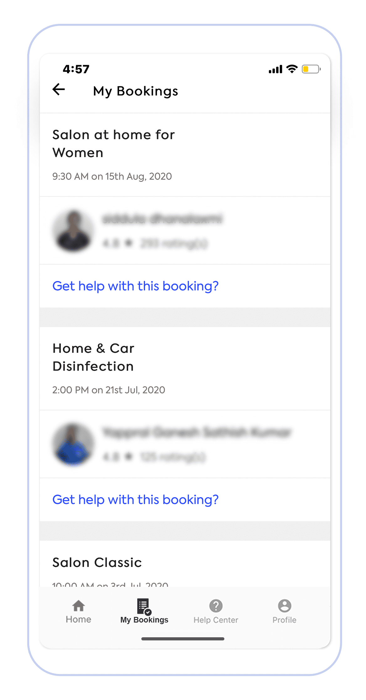 Leverage Cards to share updates on customers' orders or bookings