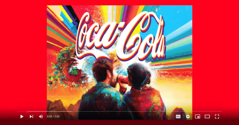 Coca-Cola's campaign is an example of using AI in digital marketing as it encouraged its customers to create AI-generated art that it could use in its ads.
