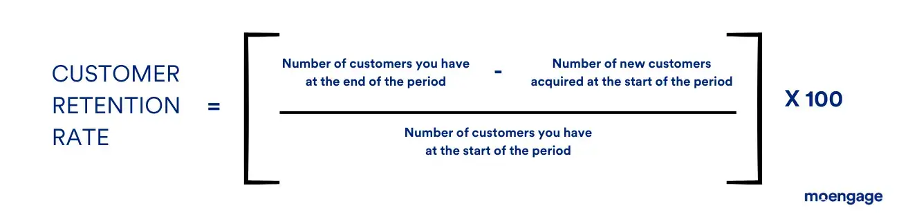 calculate Customer retention rate