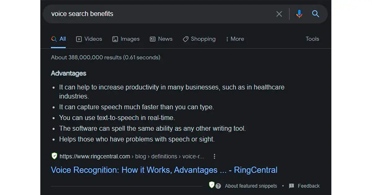 Featured Snippets Voice Search Optimization