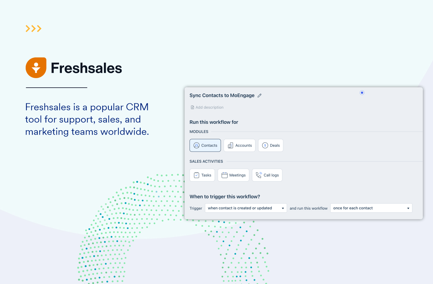 Freshsales CRM MoEngage Freshsales CRM MoEngage