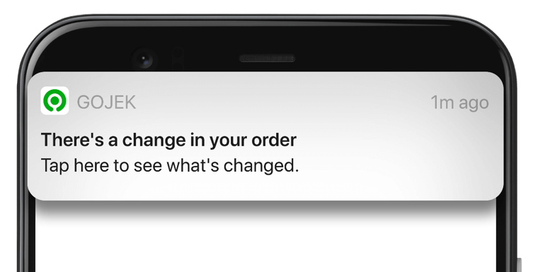 GoJek Chrome Push Example