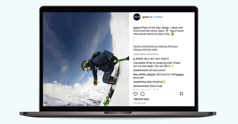 GoPro uses user-generated content to increase engagement