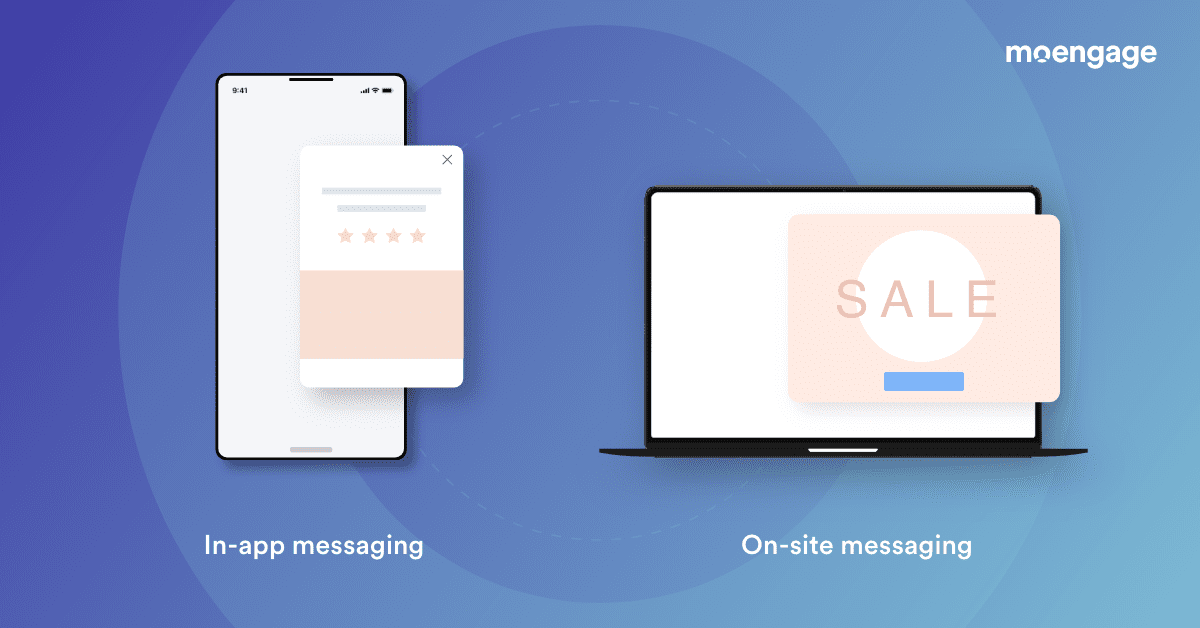What is in-app and on-site messaging