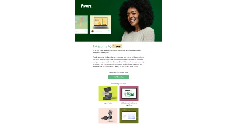 How Fiverr leverages website personalization