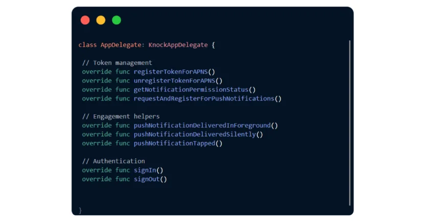 Knock lets marketers use its HTML editor to edit email and push notification templates