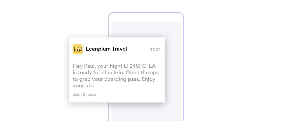 Leanplum Travel's personalized notification to boost engagement 
