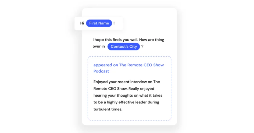 Lyne is an email platform that can research up to 12 different personalization points for recipients