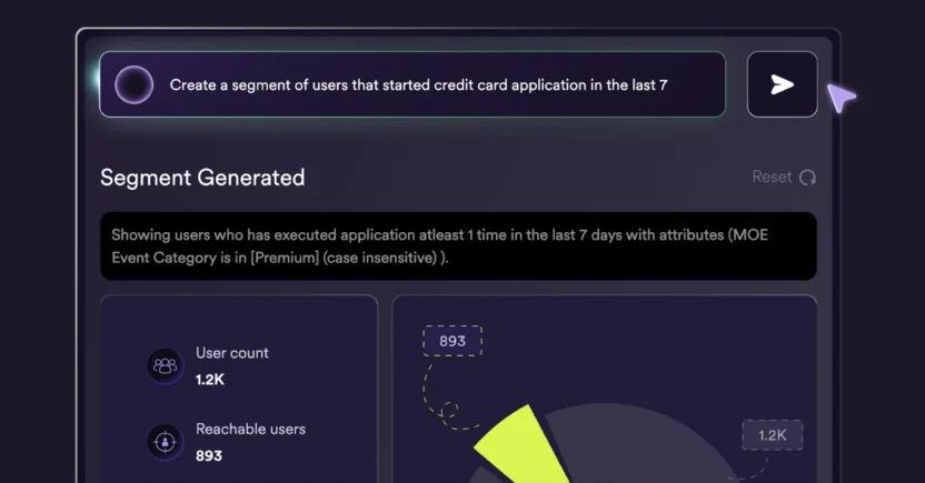 Marketing teams can build segments from prompts with MoEngage's Merlin AI Segment Assist.