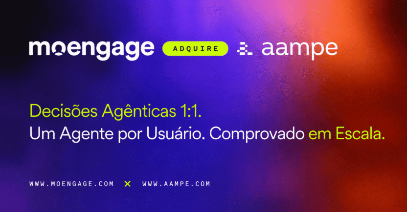 MoEngage adquire Aampe para construir a CEP Agêntica, alimentada por Tomada de Decisões Agênticas 1:1