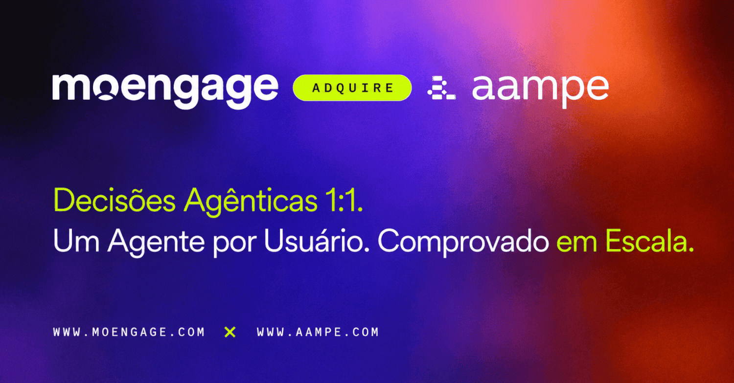 MoEngage adquire Aampe para construir a CEP Agêntica, alimentada por Tomada de Decisões Agênticas 1:1