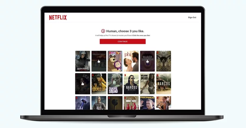 Netflix takes user preferences into account while onboarding