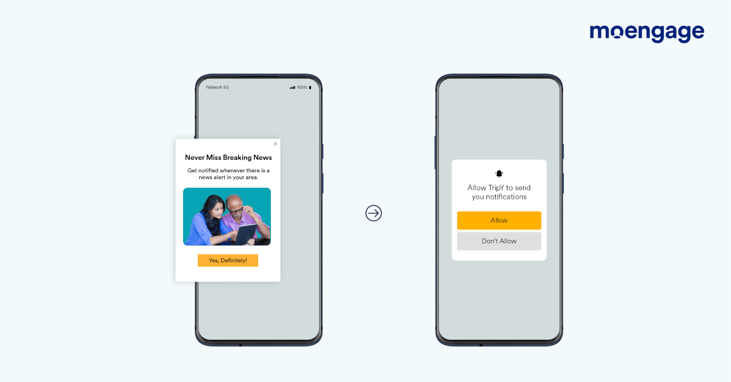 Drive Push Opt-in using In-app banners 