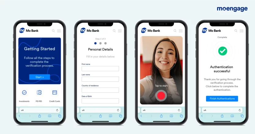 Onboarding and KYC for BFSI brands with MoEngage Website Personalization