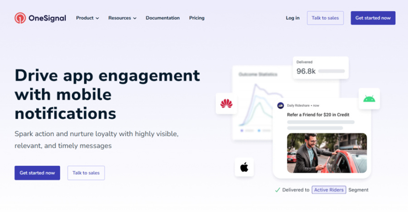 OneSignal is a good tool for sending basic push notifications
