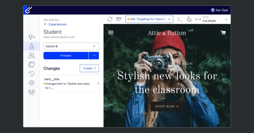 Optimizely is an A/B testing tool that helps brands personalize content