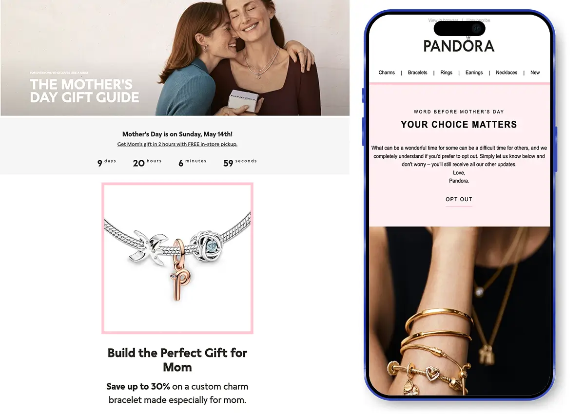 Pandora's Mother's Day Campaign