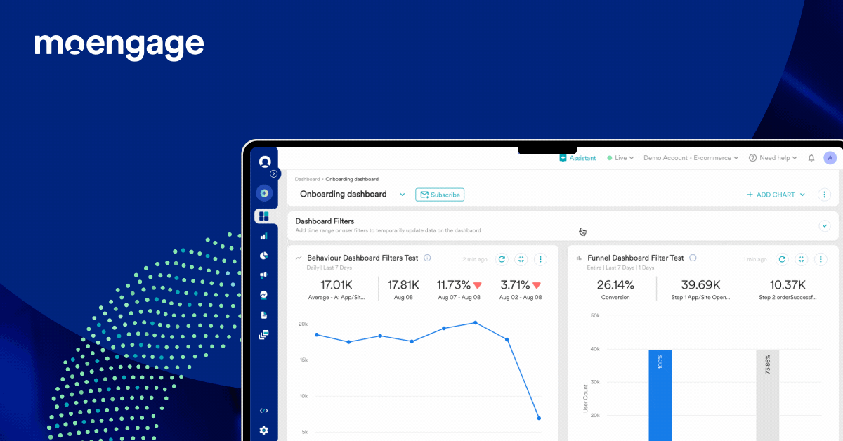 This is an image of global filters on custom dashboards