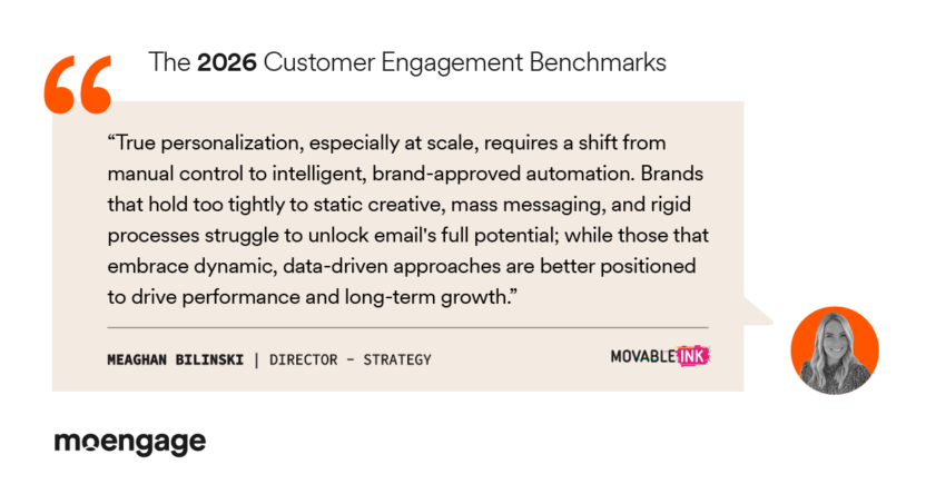 The 2026 Customer Engagement Benchmarks for US - Movable Ink quote