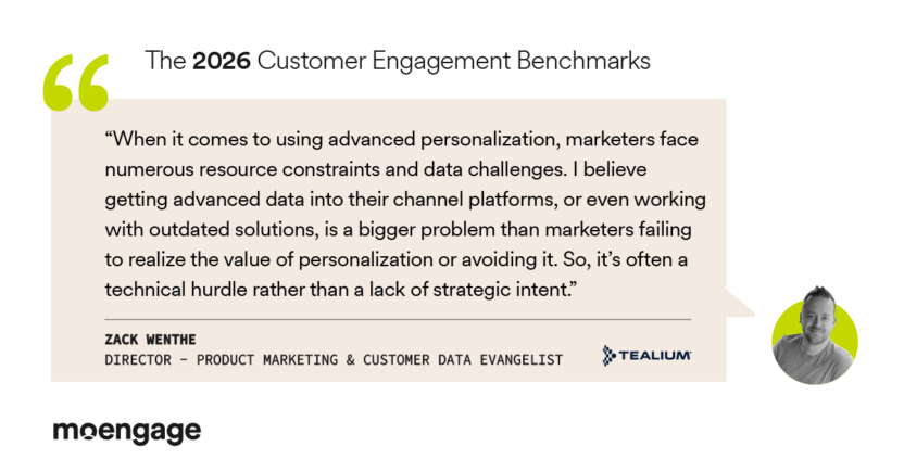 The 2026 Customer Engagement Benchmarks for US - Tealium quote