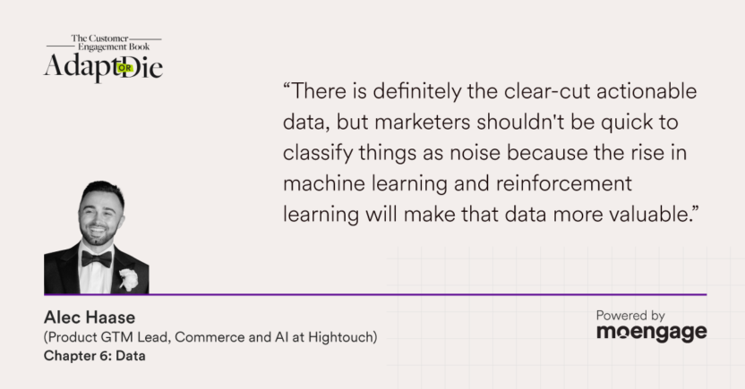 Alec Haase quote about actionable data