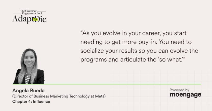 Angela Rueda quote about establishing credibility early on in your career