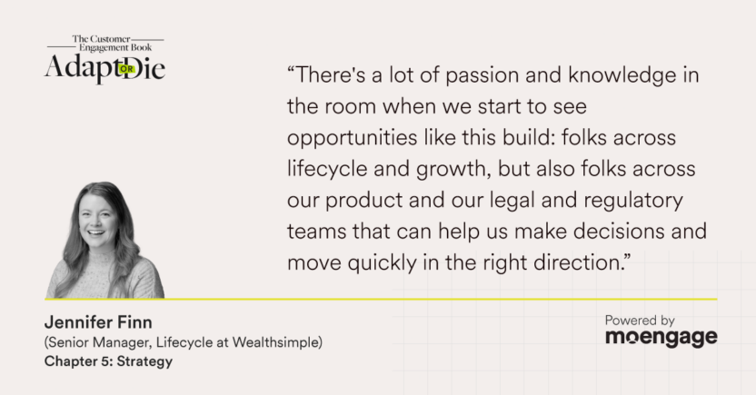 Jen Finn Quote about how Wealthsimple makes decisions