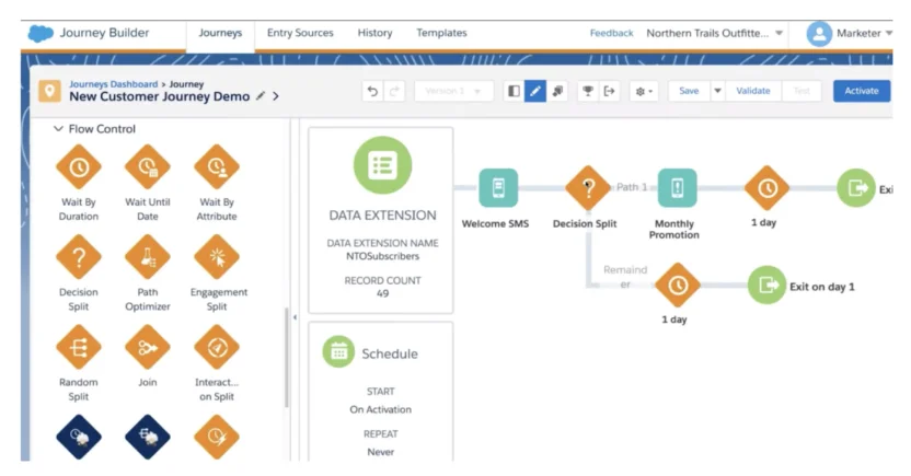Salesforce Marketing Cloud is an enterprise marketing automation platform using generative AI to transform customer engagement