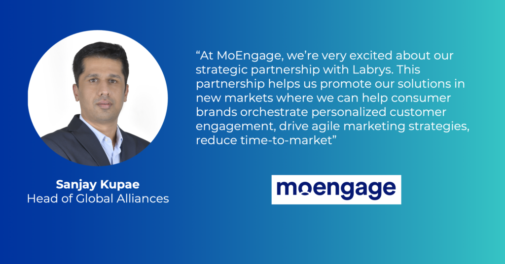Sanjay Kupae, Head of Global Alliances at MoEngage