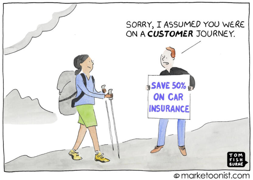 Cartoon on customer myopia