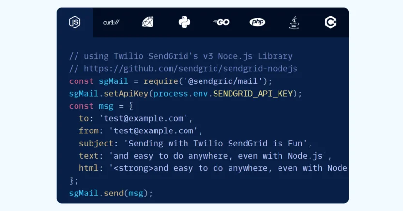 Twilio SendGrid is famous among marketers evaluating Iterable alternatives for SendGrid's API integrations