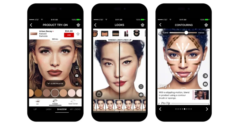 Sephora allows customers to try on different lipstick shades in its app, using AR
