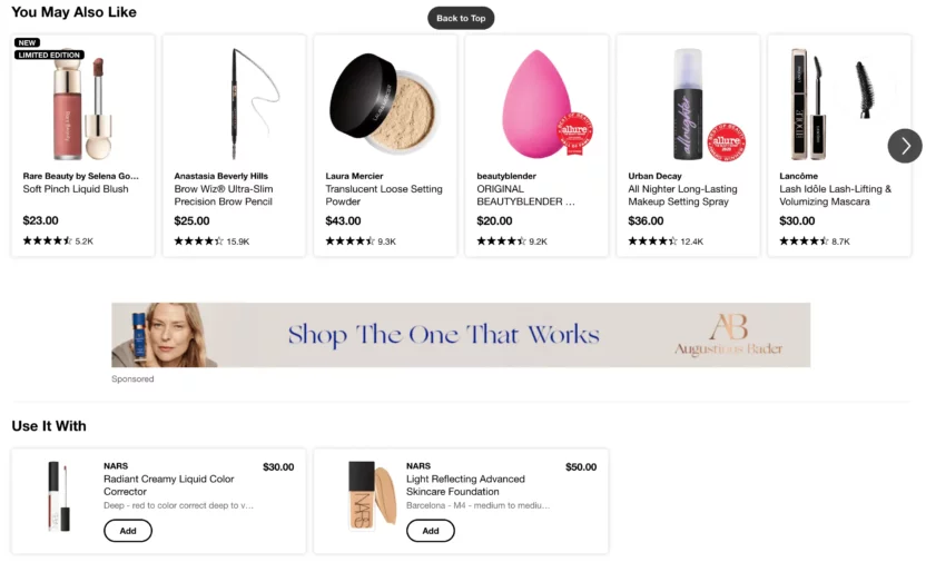 Website personalization for e-commerce shopping brands