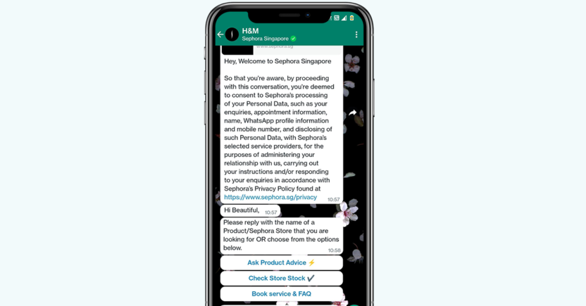How H&M Helps Customers Reserve and Collect Items Free of Cost via WhatsApp