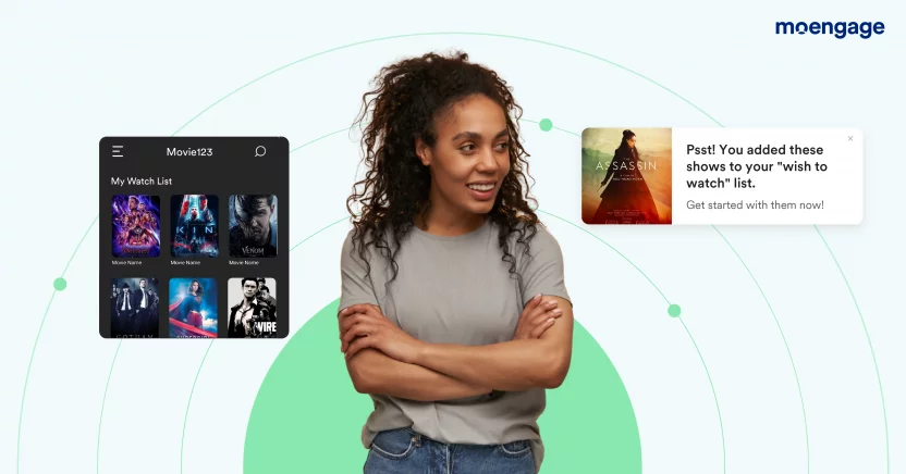 This is an image of smart recommendations for entertainment