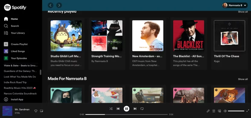 How Spotify uses website personalization