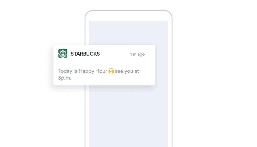 Starbucks-push notification