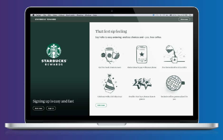 Starbucks rewards program