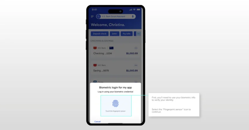 As one of the latest omnichannel banking trends, US Bank provides an interactive onboarding experience to its new customers, allowing them to continue their onboarding on any channel, regardless of which channel they'd started on